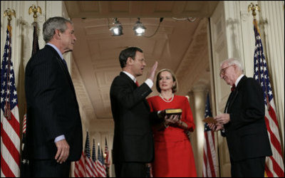 The Swearing in of Chief Justice John Roberts