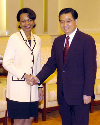 Secretary Rice Meets Chinese President Hu Jintao (2005)