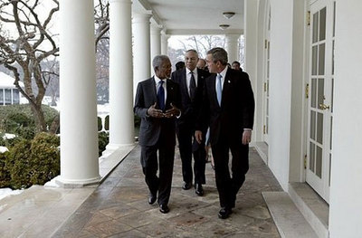 UN Secretary General Annan at the White House (2004)