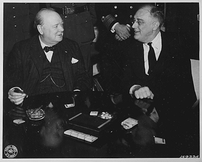 FDR and Churchill in Casablanca