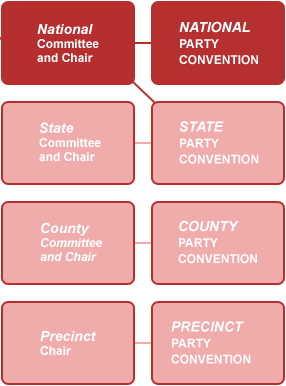 National party organization chart