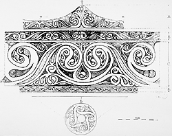 Drawing of part of Celtic design