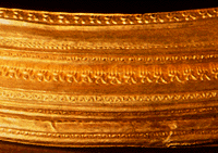 Gold neck ring or torc, reconstructed