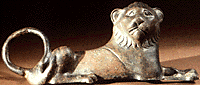 View of Western Greek lion