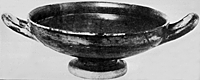 Black-glazed cup