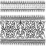 Drawings of incised ornament
