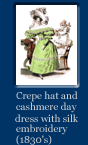 Link to a big image of crepe hat and cashmere day dress