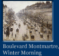 Link to a big image of the painting Boulevard Montmartre, Winter Morning