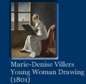 Link To Big Image Of Marie-Denise Villers' Painting Young Woman Drawing