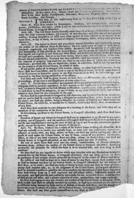 The Articles of Confederation