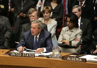 President Bush at the UN Security Council Summit (2005)