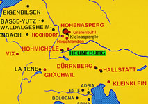 The Heuneberg localized on map