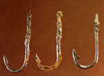 Iron fishhooks