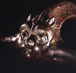 Detail, top of handle at rim