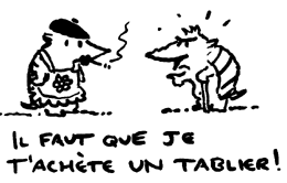 il faut que je t'achete un tablier!