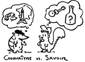 savoir vs. conna&icirc;tre