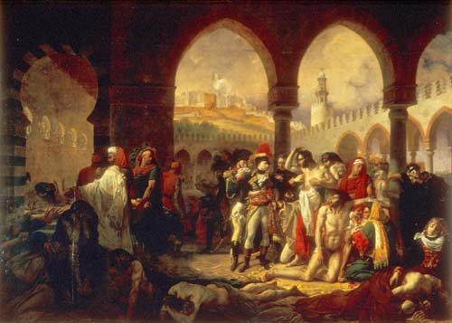 Image Of The Painting Napoleaon At Jaffa By Gros