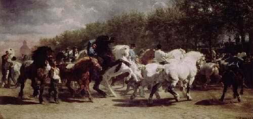 Image Of The Painting The Horse Fair By Bonheur