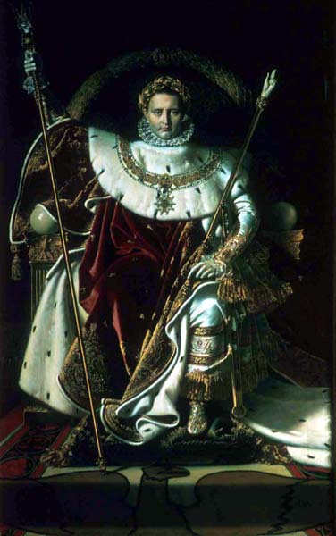 Image Of The Painting Napoleon On Imperial Throne By Ingres