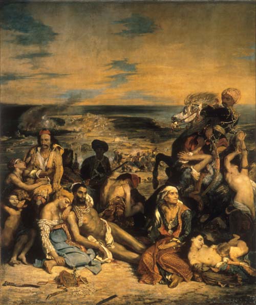 Image Of The Painting Massacre At Scio By Delacroix
